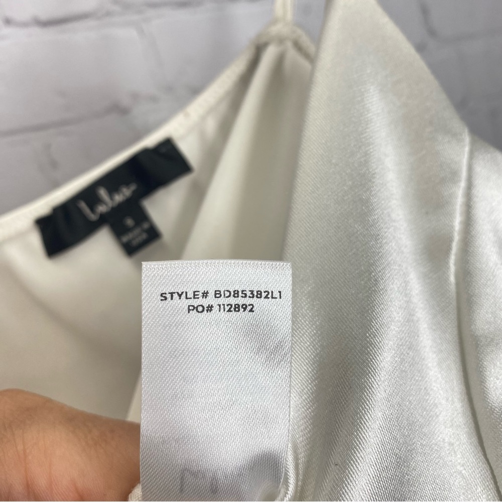 Lulu’s Forever Your Girl White Satin Bodycon Dress - Picture 7 of 9
